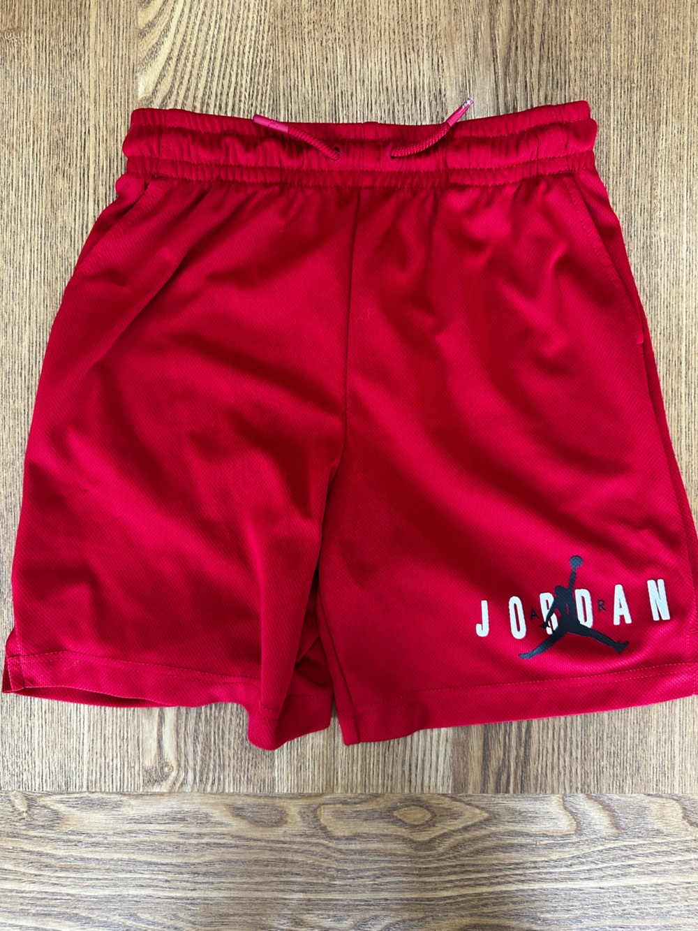 Jordan Red Boys' Athletic Shorts with Jumpman Accent